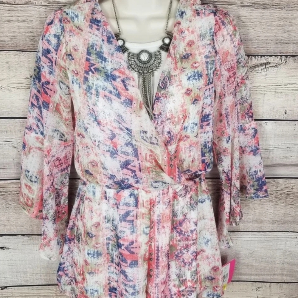 A.byer aztec/boho romper - Picture 2 of 6